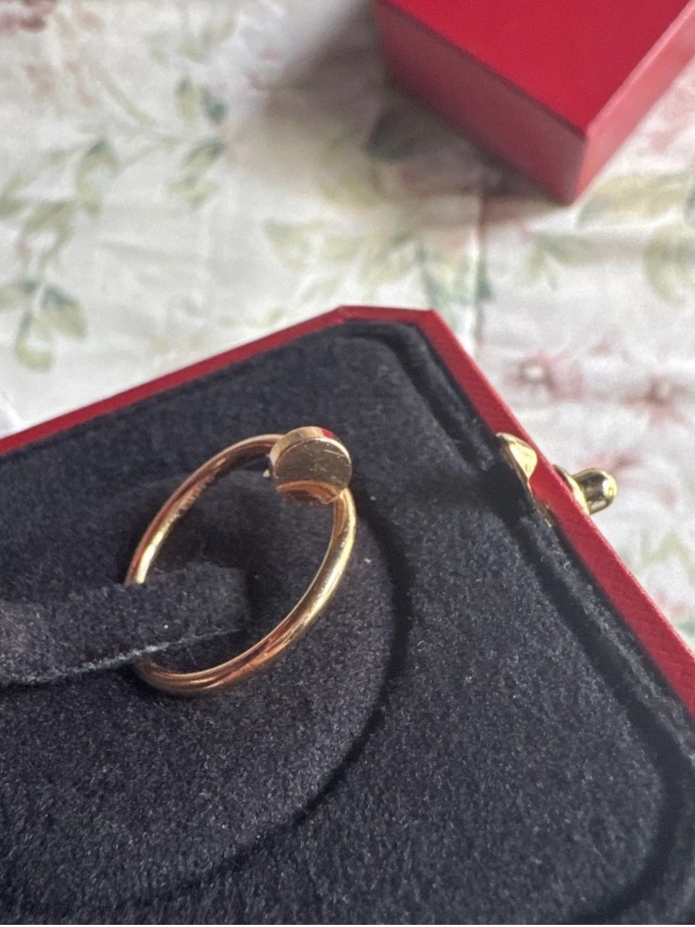 Cartier 18k Rose Gold Juste un clou Ring with Twist Detail - Picture 15 of 16
